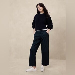 🍌 Banana Republic Twill Straight Navy Pants 🍌